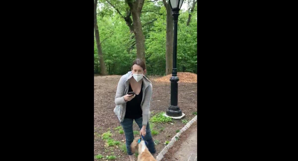 A widely watched video of a confrontation between a white dog walker and an African American birder in Central Park has sparked accusations of racism.