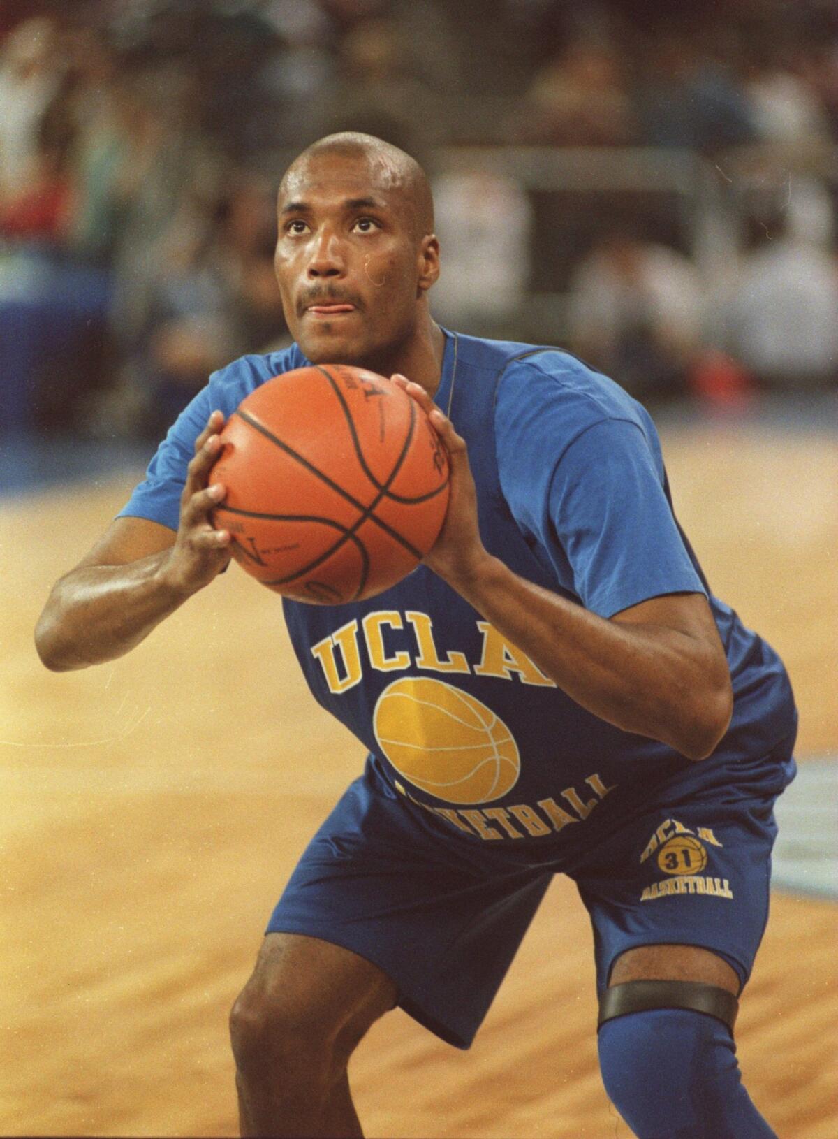 UCLA's Ed O'Bannon during practice for the Final Four in 1995.