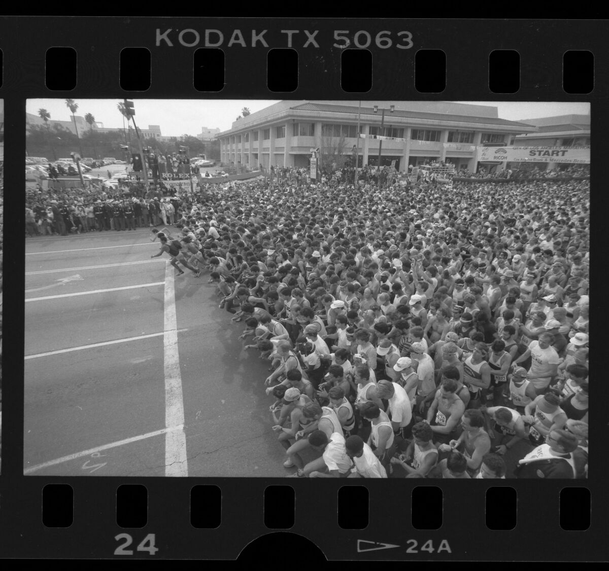 The Los Angeles Marathon kicks off March 9, 1986.