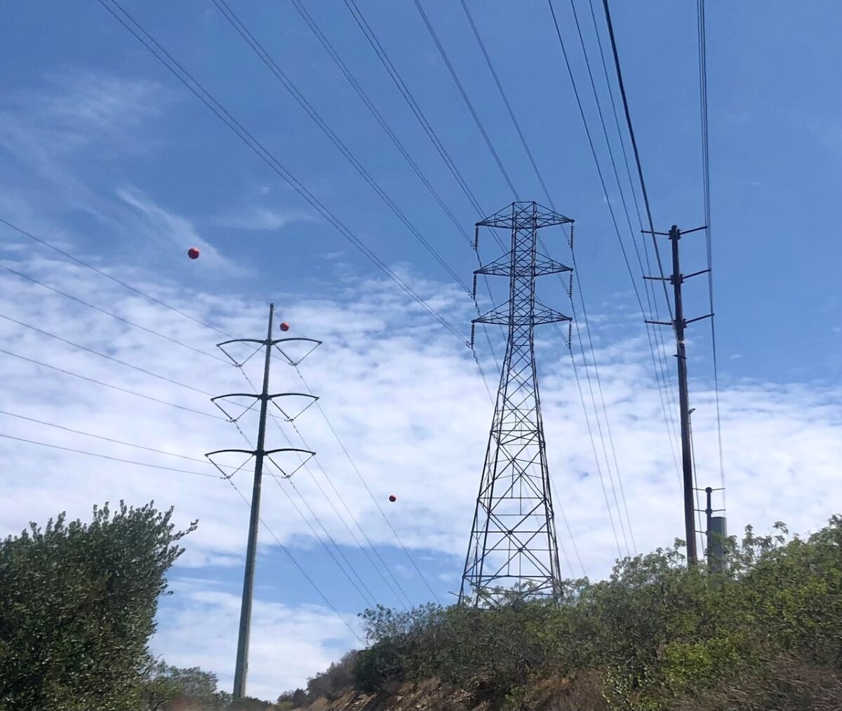 Electric transmission lines. 