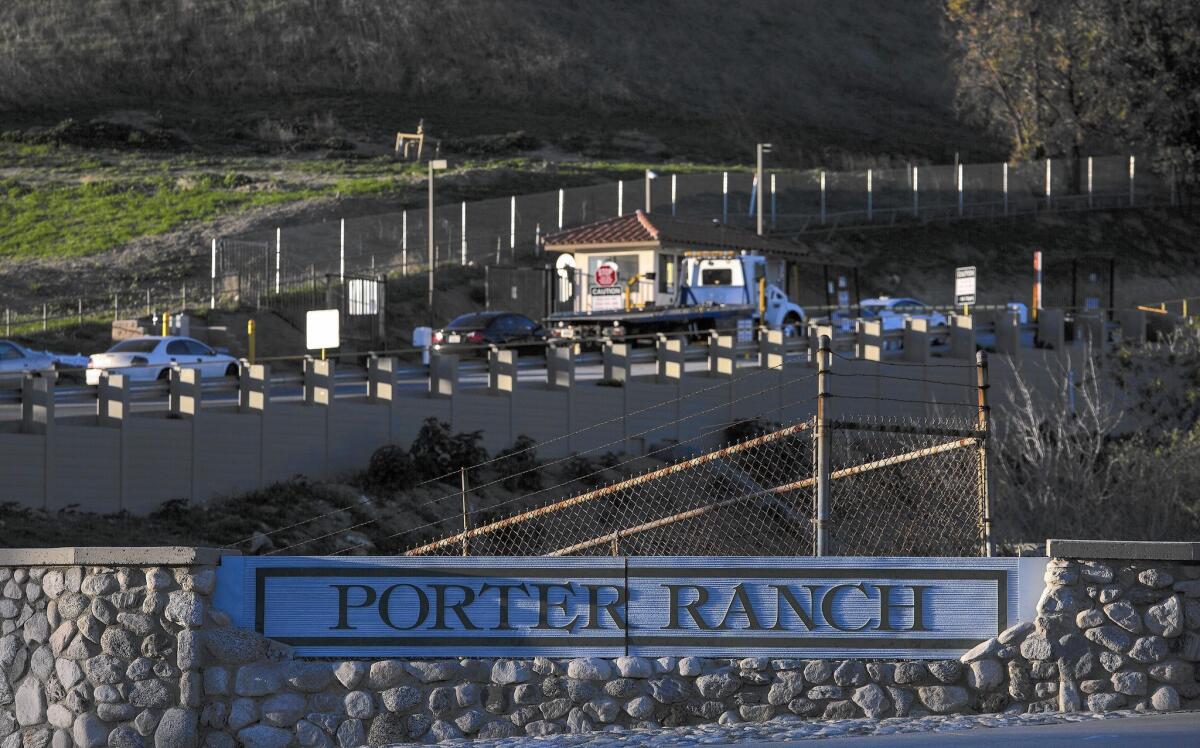 Since the leak began Oct. 23 near Porter Ranch, it has sent about 80,000 metric tons of gas, mostly methane, into the atmosphere.