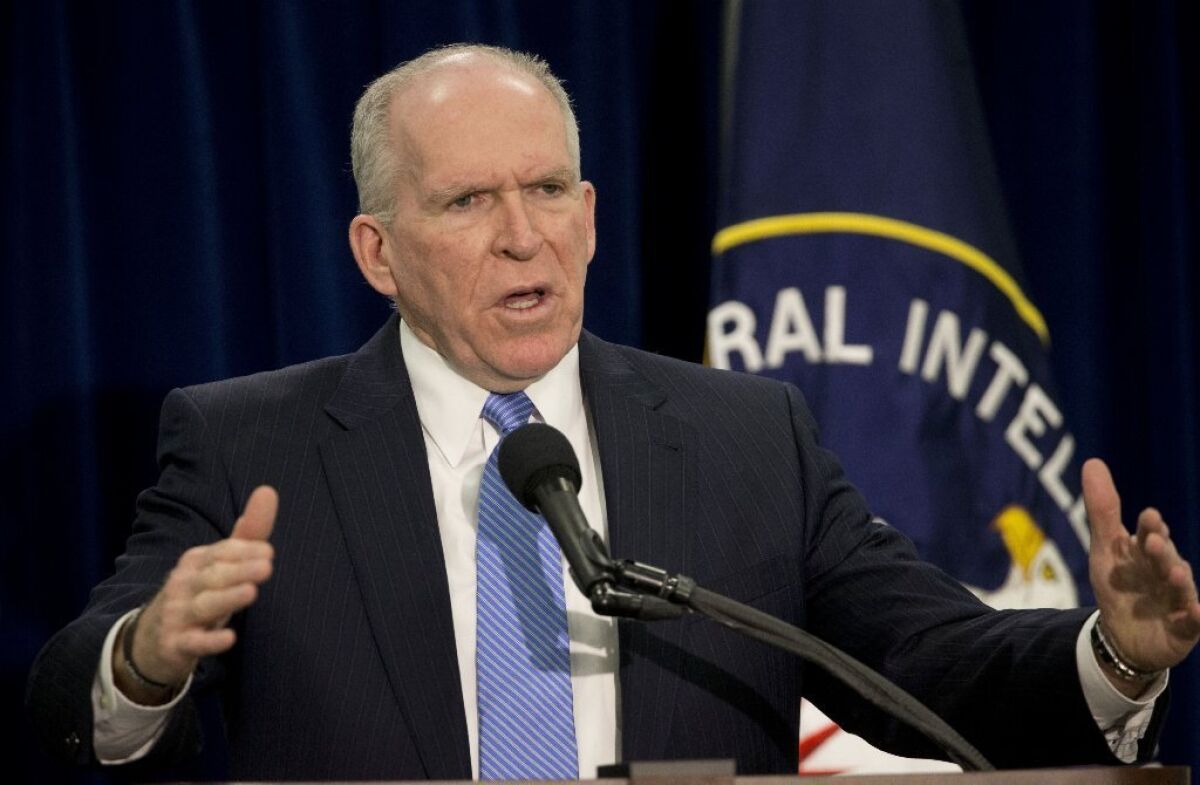 CIA Director John Brennan said that revoking the nuclear agreement with Iran could spur other countries in the Middle East to develop or acquire nuclear weapons.