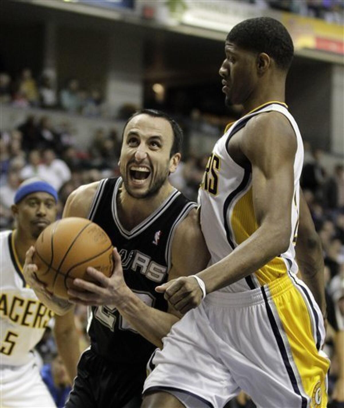 Ginobili leads Spurs past Pacers - The San Diego Union-Tribune