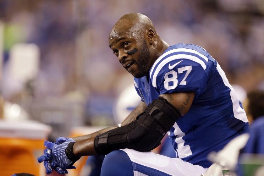Wide receiver Reggie Wayne spent 14 seasons with the Colts after being selected with the 30th pick in the 2001 draft.