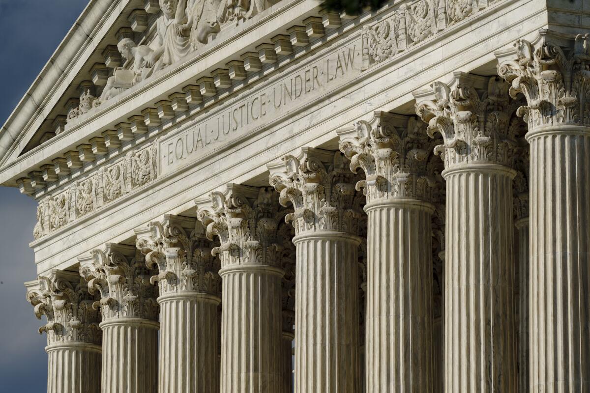 The Supreme Court building in Washington.