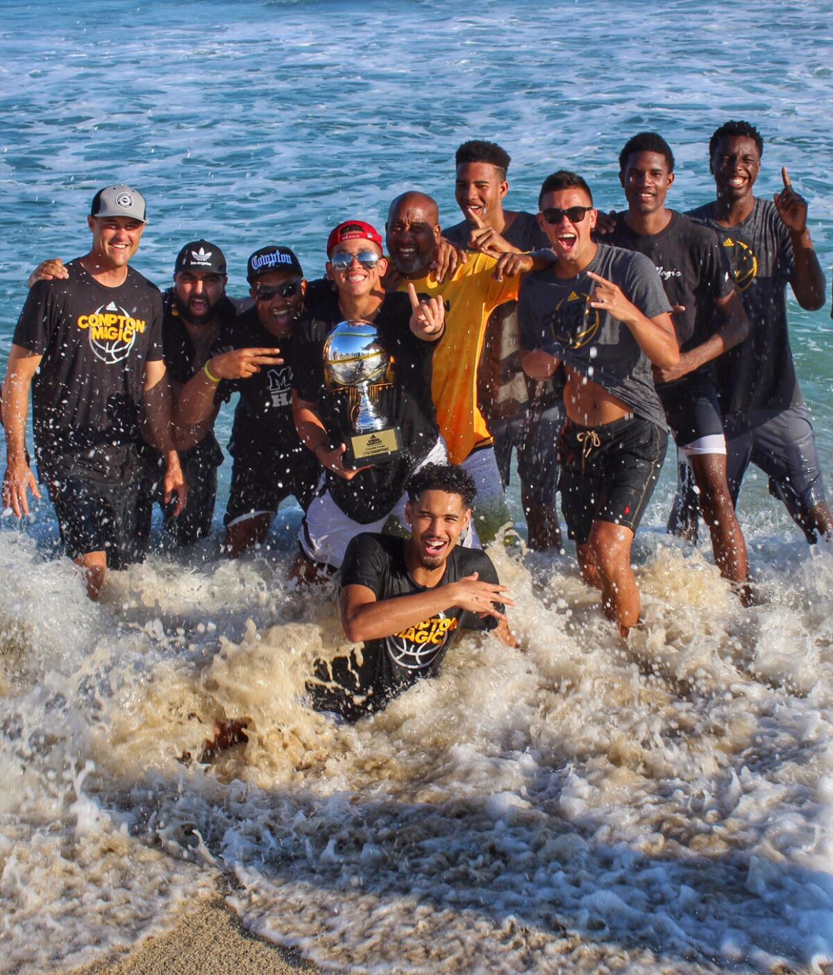 The 2018 Compton Magic team celebrates a title in Cabo San Lucas.