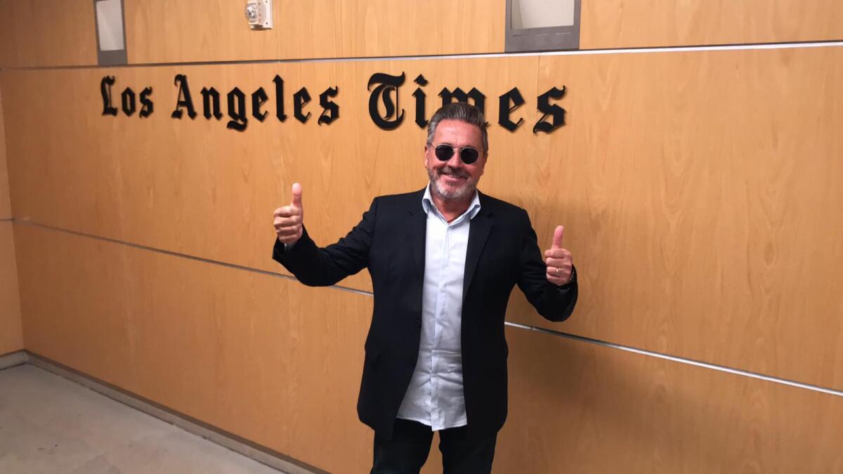 Ricardo Montaner en su visita a nuestros estudios de LA Times en Español