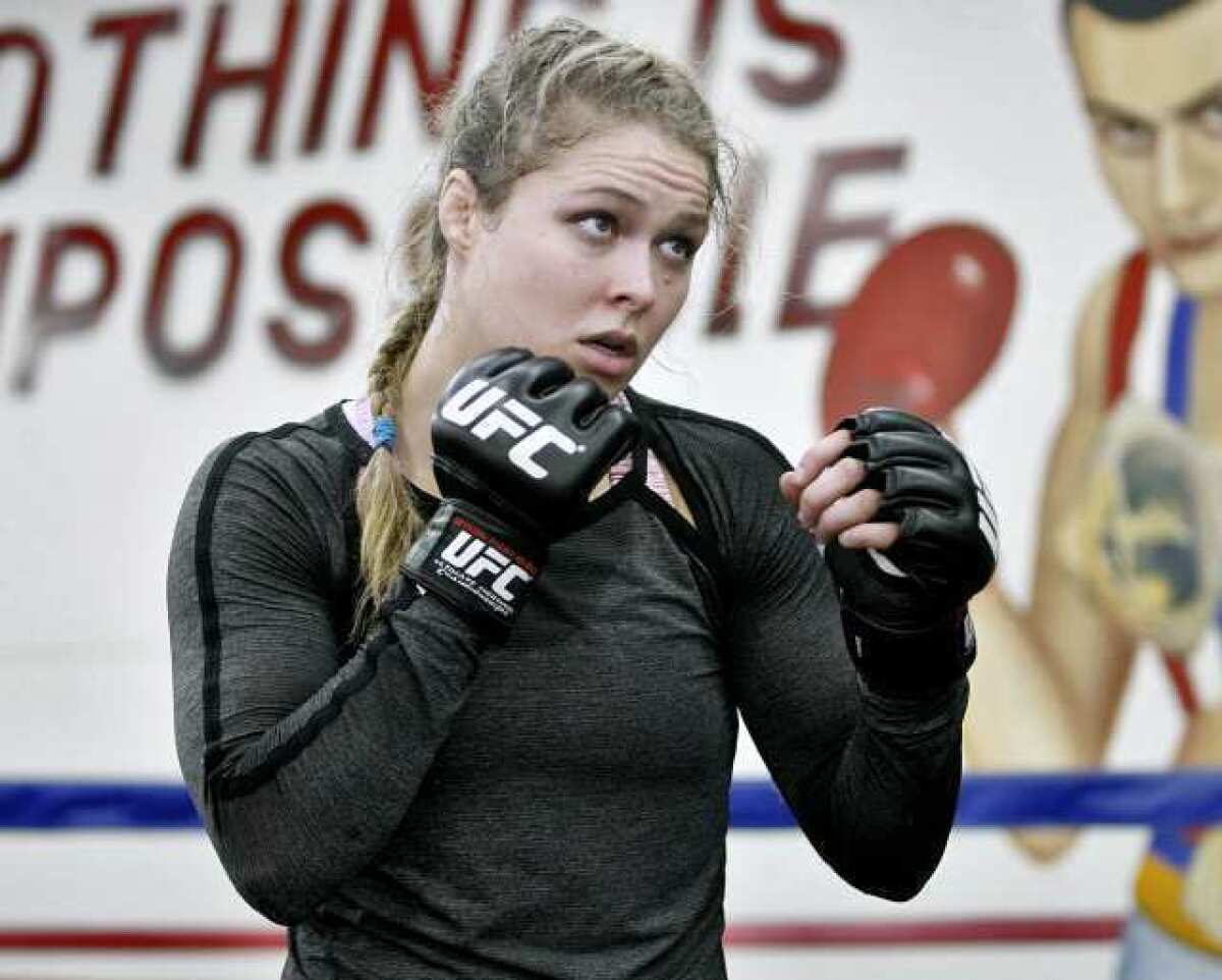 Ronda Rousey, 26, is the world's first female UFC Champion.