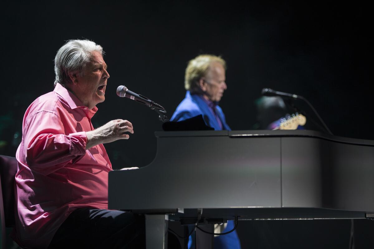 Beach Boys founding members Brian Wilson, left, and Al Jardine during the Pet Sounds Live tour.