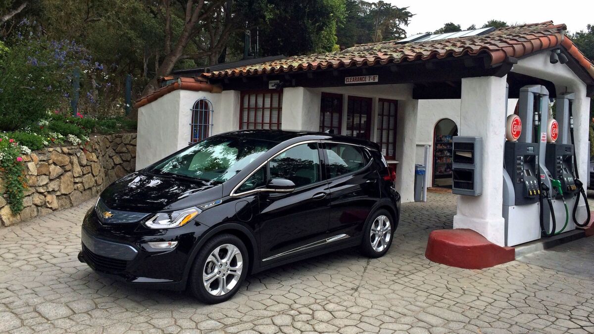 The 2017 all-electric Chevy Bolt EV.