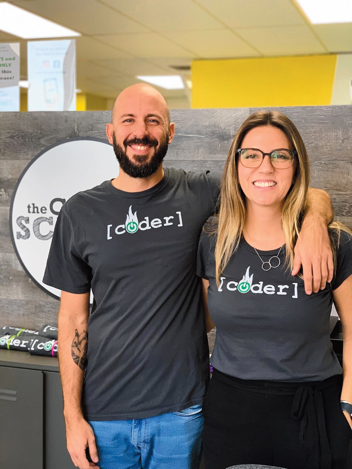 Artur Pedrosa with his wife and business partner, Aline Pampalon, operate theCoderSchool at 7484 La Jolla Blvd. in the Bird Rock/La Jolla area.