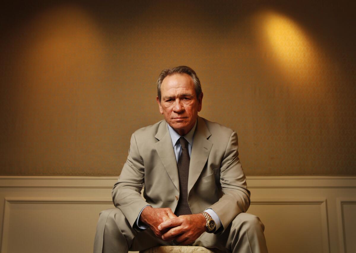 Actor Tommy Lee Jones at the Four Seasons Hotel in Los Angeles in August 2012.