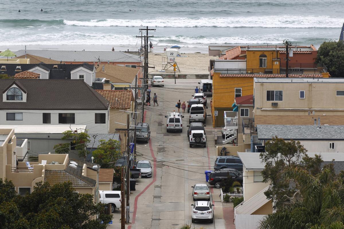 Mission Beach in San Diego is a popular place for short term rentals such as AirBnB, shown here on June 13, 2018.