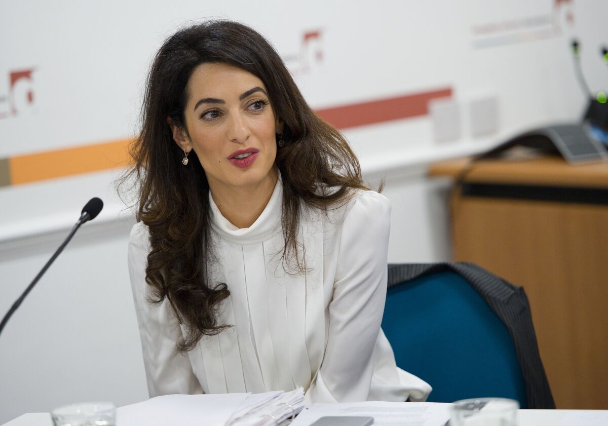 International human rights lawyer Amal Clooney, wife of actor-director George Clooney, has launched a scholarship program for girls from Lebanon.