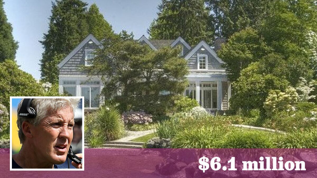 Seattle Seahawks head coach Pete Carroll has sold his home in Hunts Point, Wash., off-market for $6.1 million.