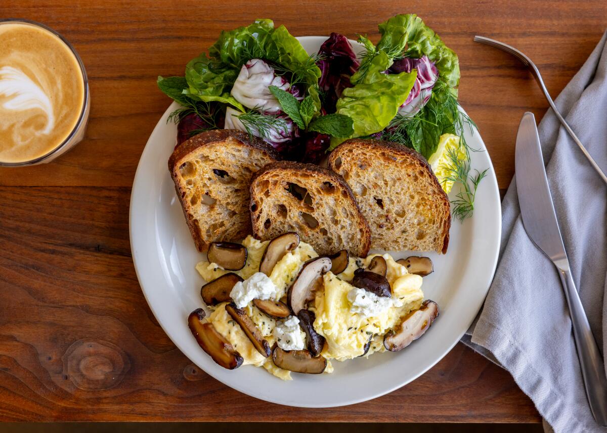 The shiitake scramble from Valerie Echo Park 