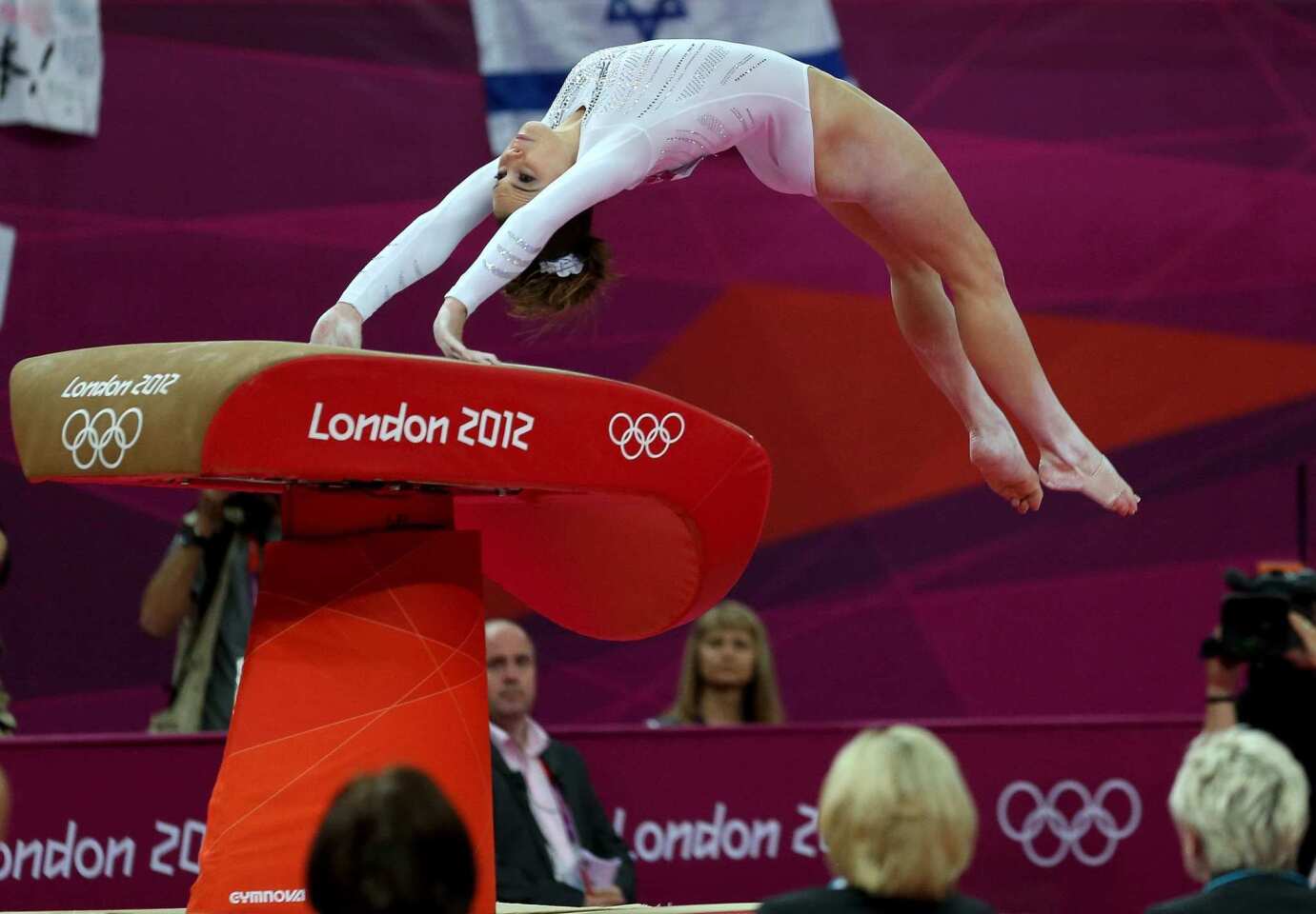 McKayla Maroney of the United States competes in the artistic gymnastics women's vault final at the London 2012 Olympic Games.