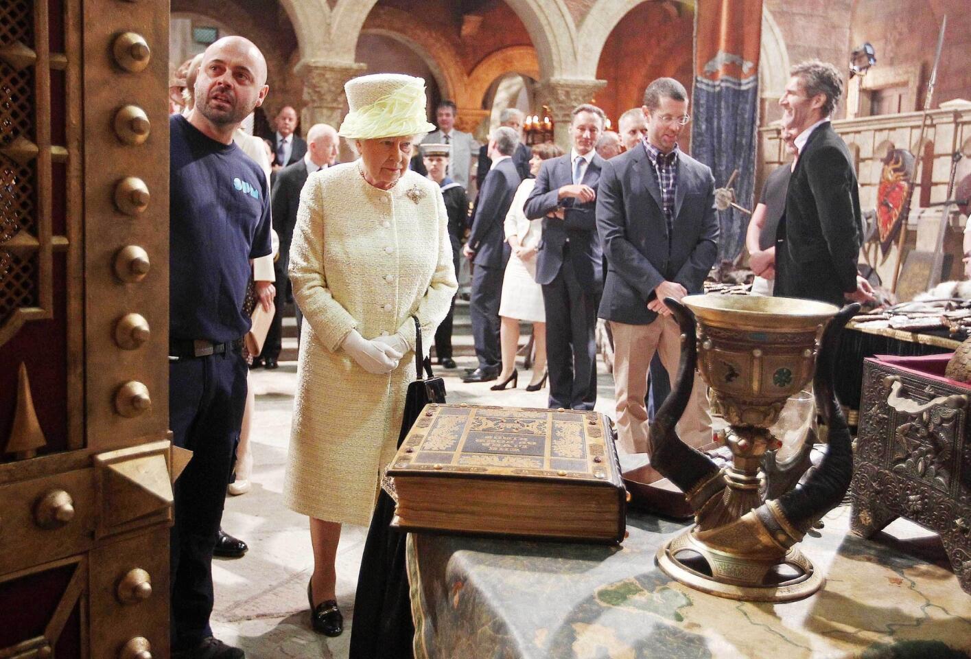 Queen Elizabeth visits 'Game of Thrones' set