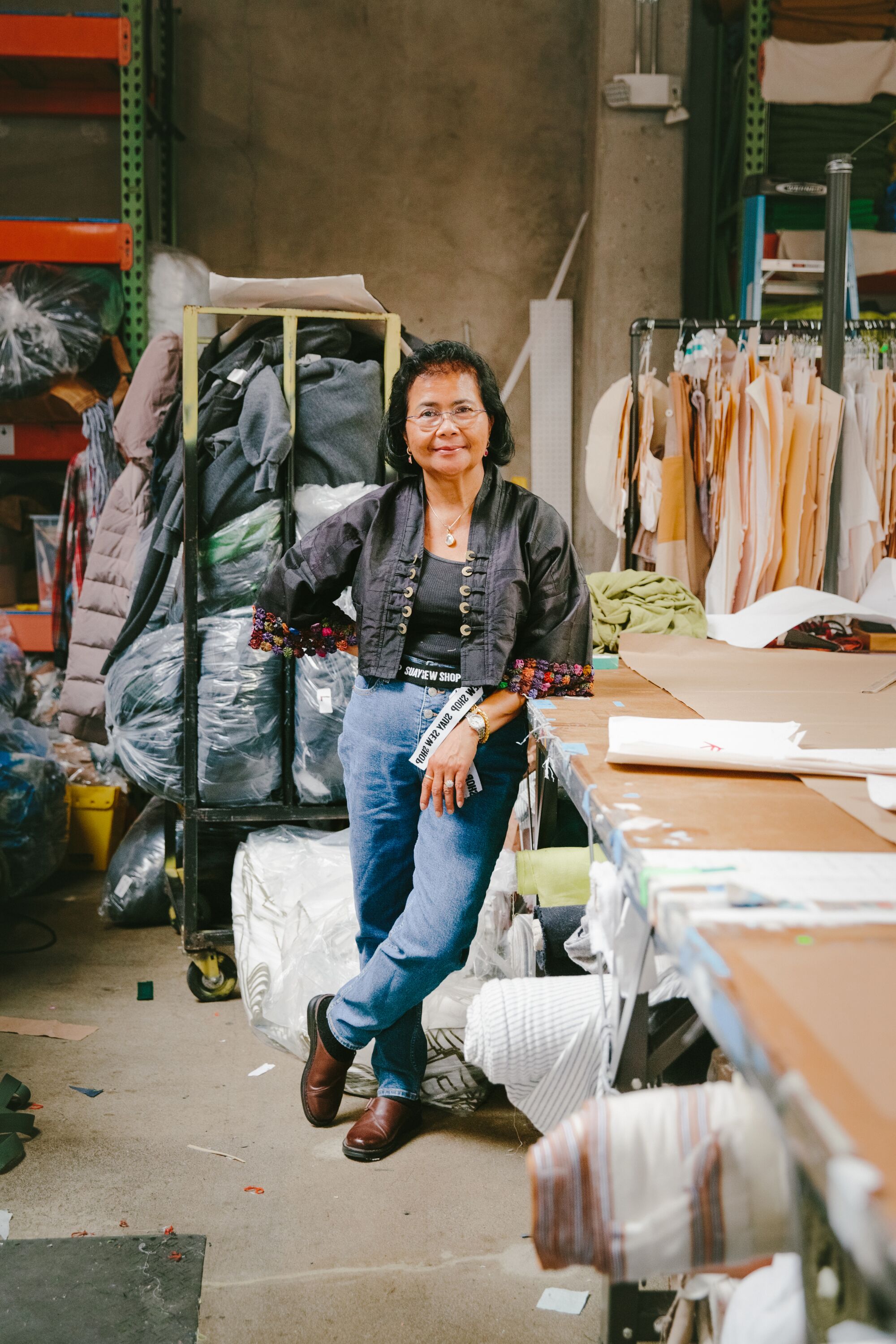 Tina Dosewell, the Suay matriarch, shares warmth and expertise throughout the warehouse.
