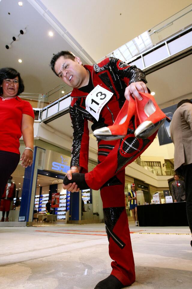 Photo Gallery: Go Red For Women Heels For Hearts at the Glendale Galleria