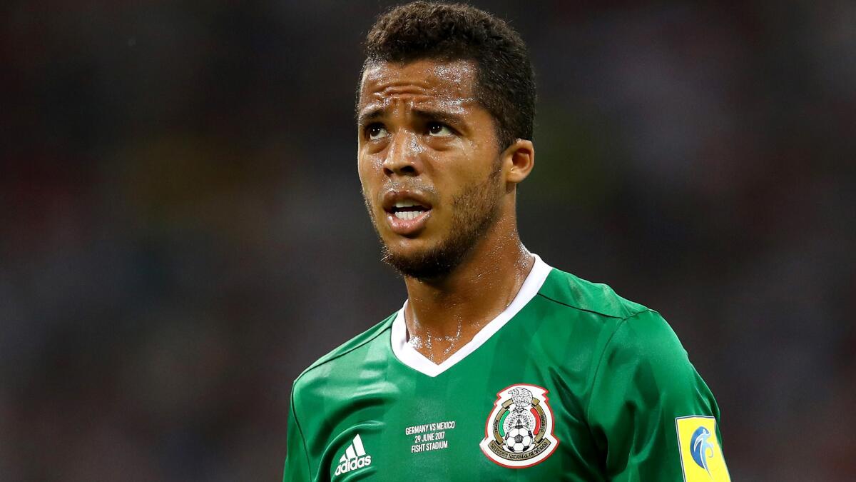 The Galaxy will get a boost this week when midfielder Giovani Dos Santos returns from national duty with Mexico.