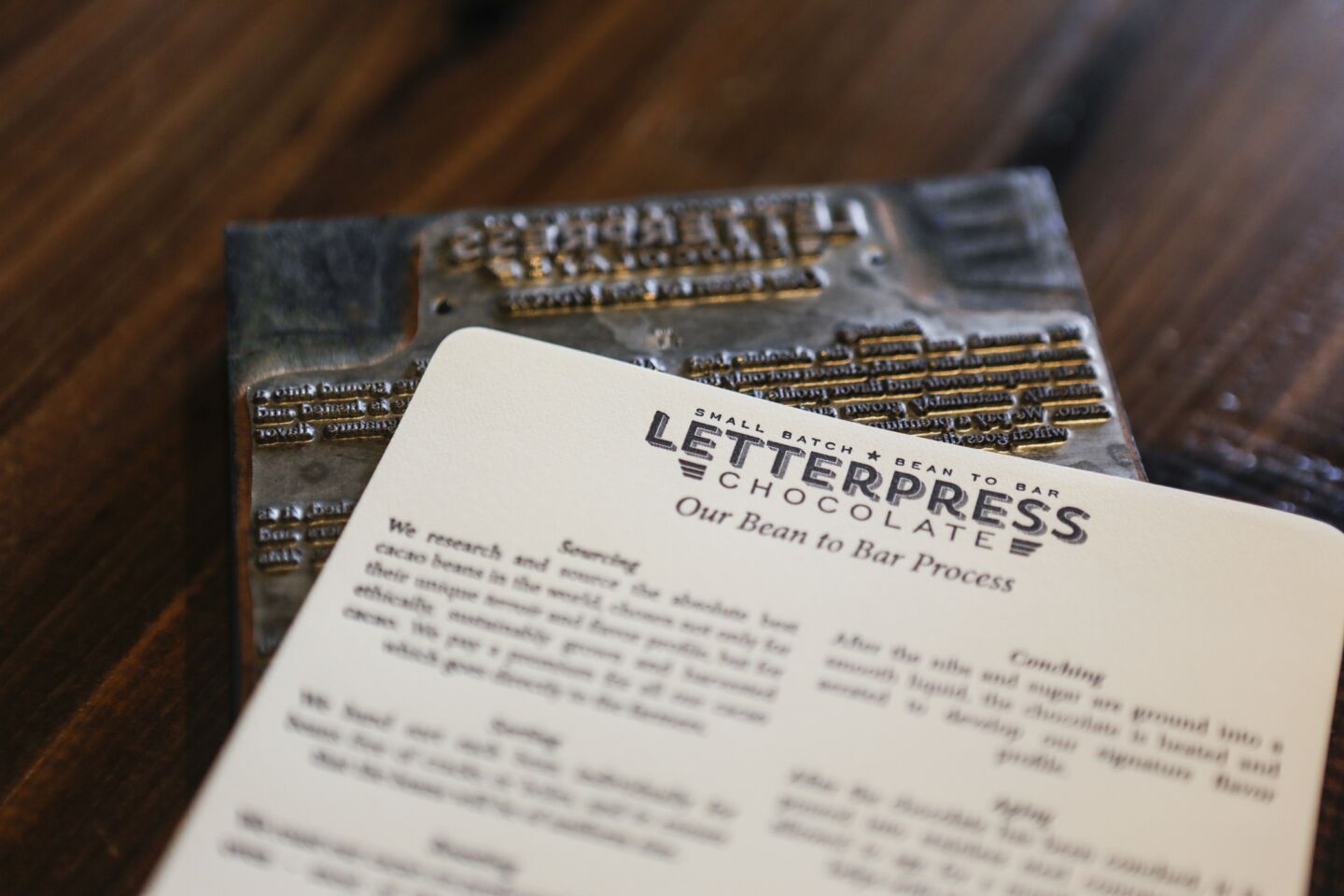 LetterPress Chocolate in Los Angeles