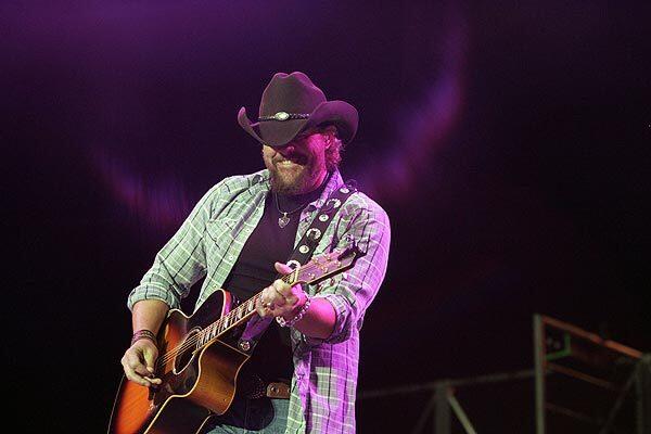 Toby Keith performs on the second day of Stagecoach on Sunday in Indio.