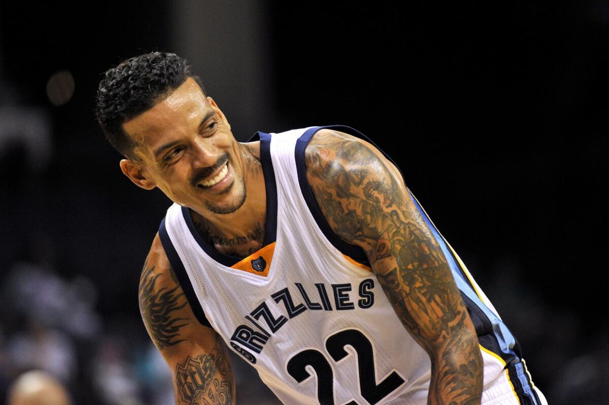 Forward Matt Barnes, a former Laker and Clipper, is with the Memphis Grizzlies this season.