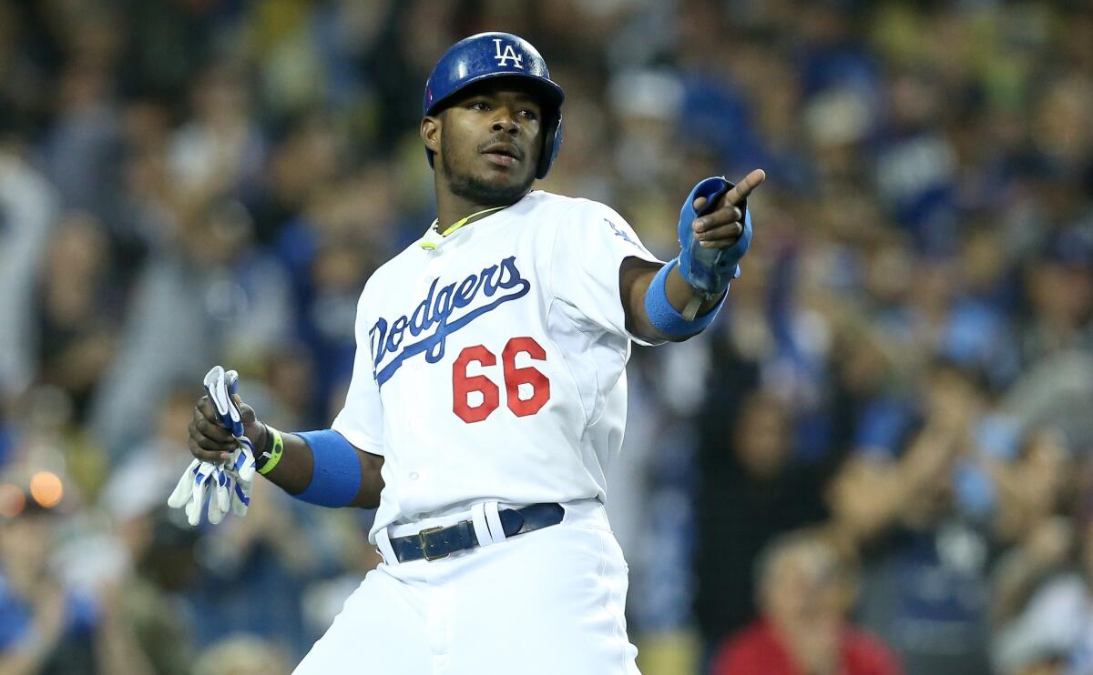It has been one year since Yasiel Puig burst upon the scene.