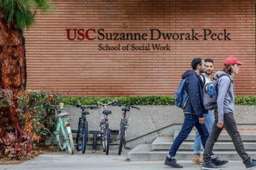 LOS ANGELES, CA, TUESDAY, MAY 7, 2019 -- USC Dworak-Peck School of Social Work, (Robert Gauthier/Los Angeles Times)
