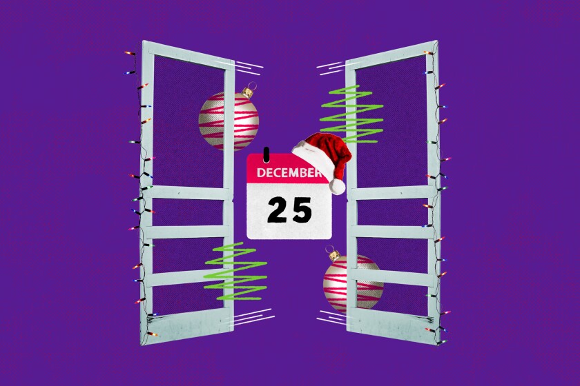 An illustration about what's opened and closed on Christmas.