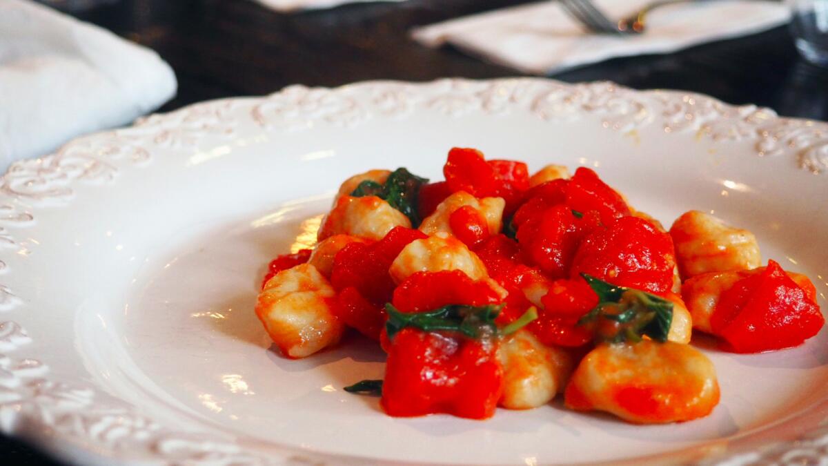 Gnocchi from Cento pasta bar in downtown L.A.