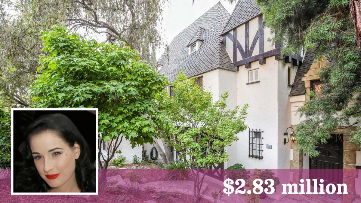 Model and dancer Dita Von Teese, who has a love of vintage things, has bought a 1920s home in Los Feliz.