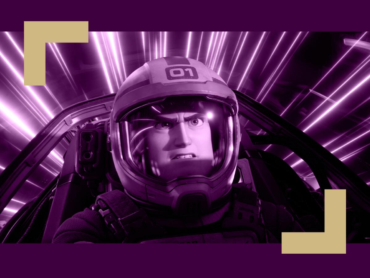 Buzz Lightyear in the cockpit