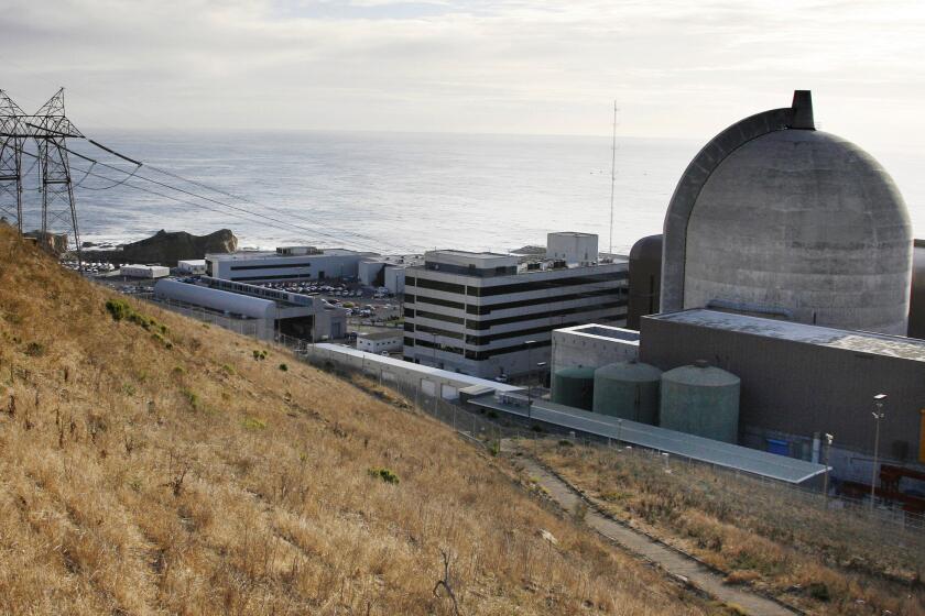 Pacific Gas & Electric's Diablo Canyon nuclear power plant in San Luis Obispo County.