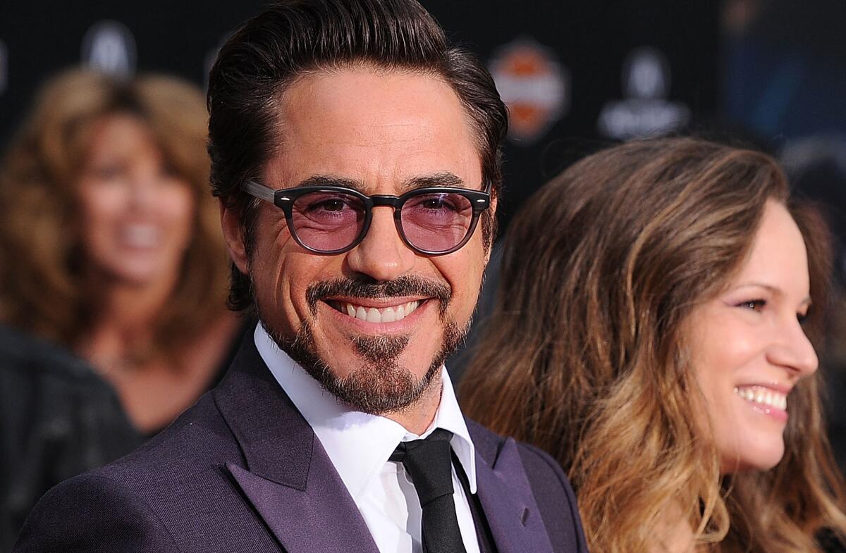 Robert Downey Jr. with wife Susan at the 2012 premiere of "The Avengers." The actor tops Forbes' 2014 list of Hollywood's highest-paid actors.