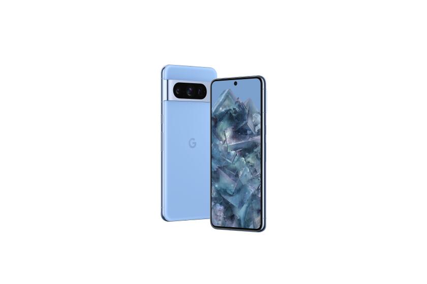 This image provided by Google shows the new Google Pixel 8 Pro smartphone. On Wednesday, Oct. 4, 2023, Google unveiled the next-generation Pixel smartphones lineup that will be infused with more with more artificial intelligence tools capable of writing captions about photos that can be altered by the technology, too. (Google via AP)