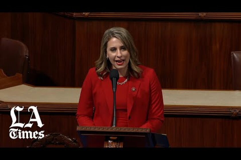 Katie Hill calls out 'misogynistic culture' in farewell speech
