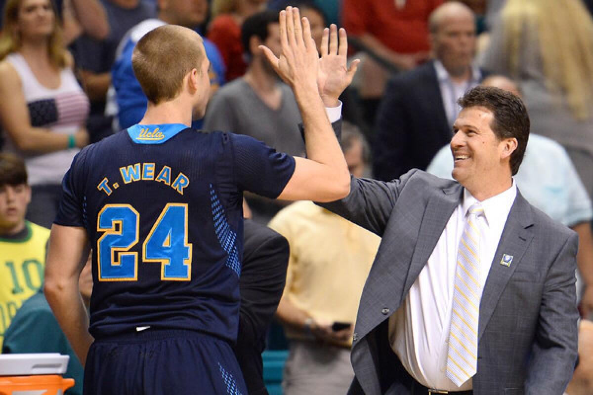 UCLA forward Travis Wear and Coach Steve Alford have unfinished business in the NCAA tournament.
