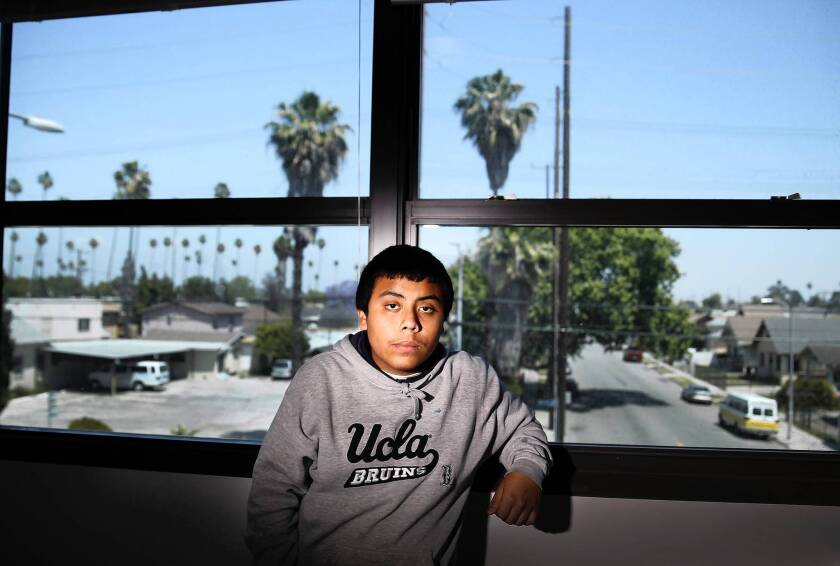 David Chinchilla, 15, of Augustus Hawkins High School in South L.A., was suspended for interrupting and cursing at a teacher. But he and the teacher also engaged in a "restorative justice" exercise in which they exchanged letters, each taking some blame and pledging to better cooperate. They shared their letters with the class.