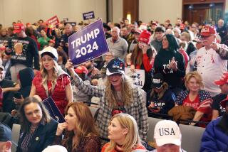 CORALVILLE, IOWA - DECEMBER 13: Guests attend a rally with Republican presidential candidate, former President Donald Trump at the Hyatt Hotel on December 13, 2023 in Coralville, Iowa. Iowa Republicans will caucus on January 15, the first in the presidential nomination process in the 2024 presidential race. (Photo by Scott Olson/Getty Images)
