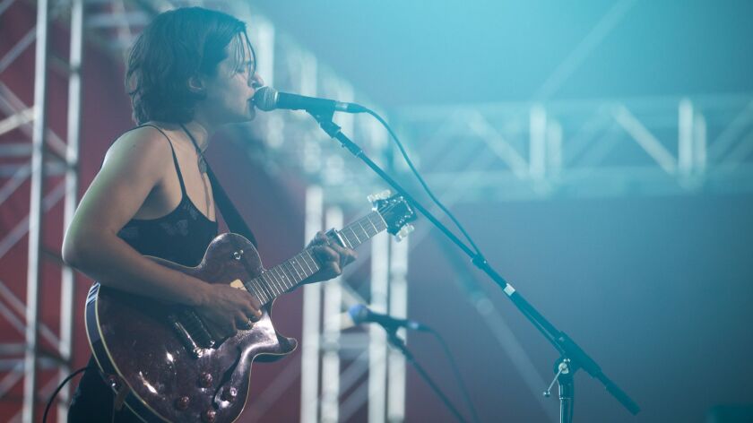 Adrianne Lenker of Big Thief at the 2018 Coachella Valley Music and Arts Festival.