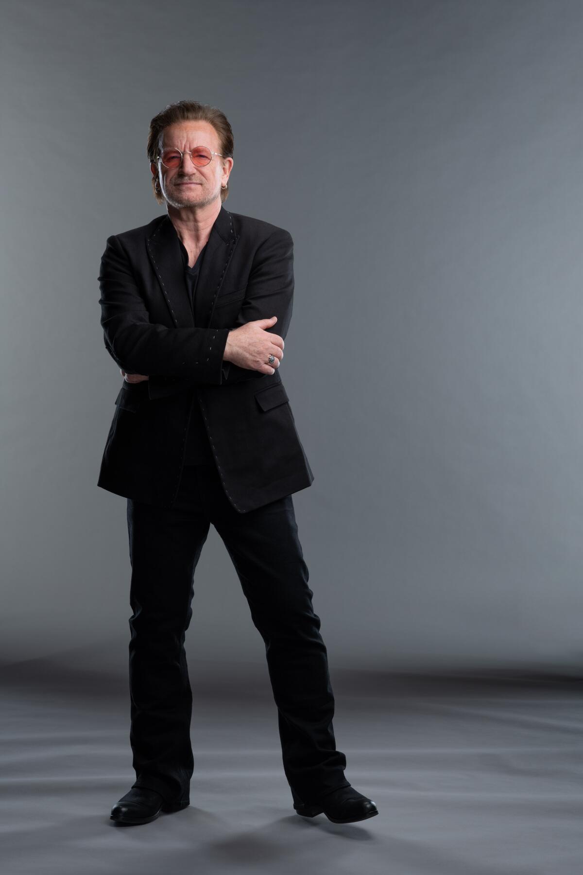  Bono, photographed for The Los Angeles Times for his role as Clay Calloway in "Sing 2."