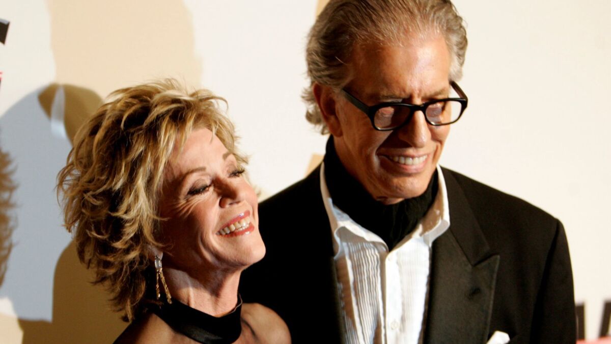 Richard Perry and Jane Fonda have listed their contemporary-style home in the Trousdale section of Beverly Hills for about $13 million.