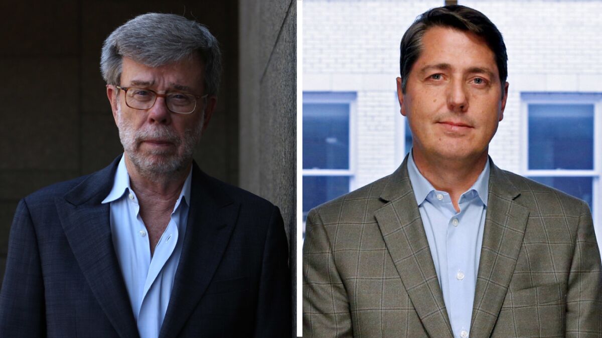 Consultants Bill Carrick (left) and Sean Clegg are facing off in the U.S. Senate race.