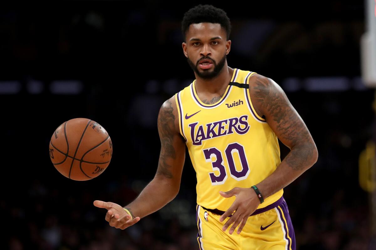 The Lakers parted ways with Troy Daniels on Sunday, allowing the guard to retain his eligibility for another team's playoff roster.