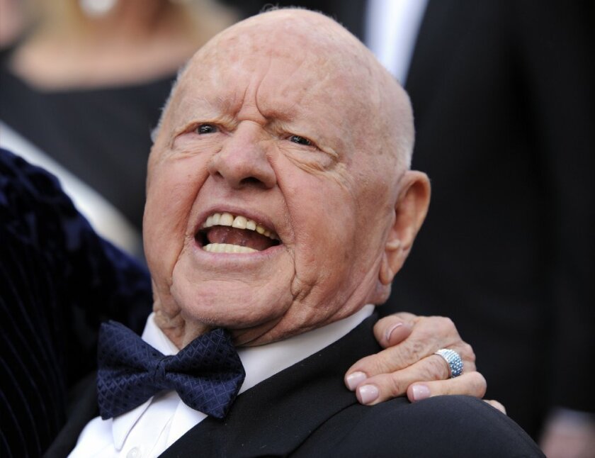 Mickey Rooney attends the 82nd Academy Awards on March 7.