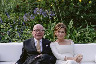 Rupert Murdoch and Elena Zhukova during their wedding ceremony at his vineyard estate in Bel Air, Saturday, June 1, 2024.