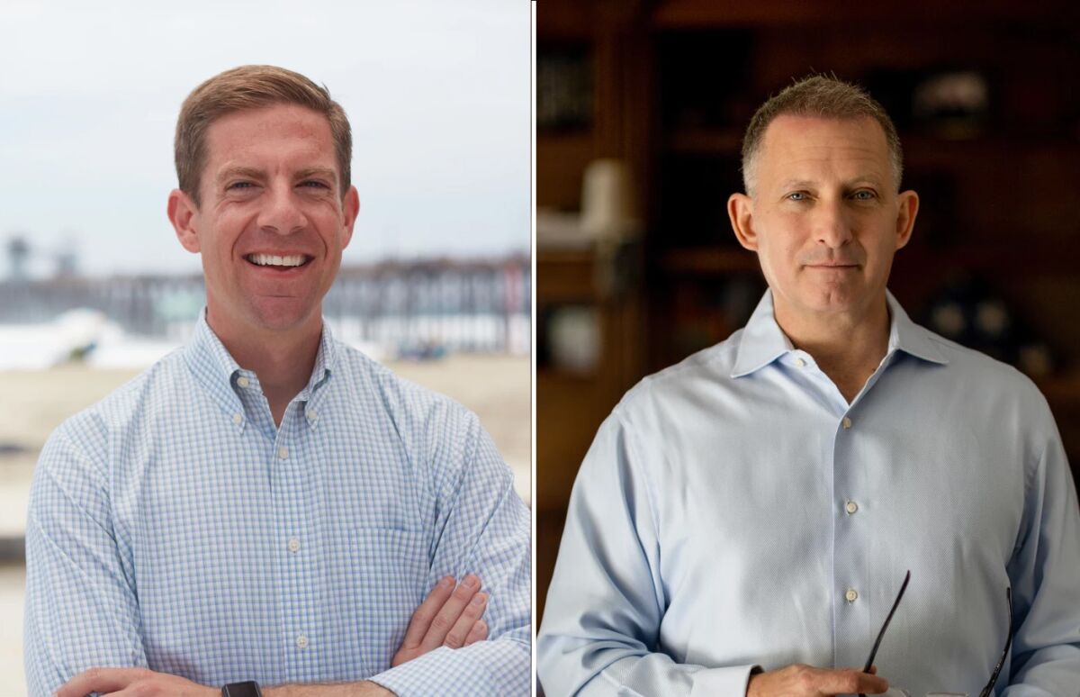 Rep. Mike Levin and Brian Maryott