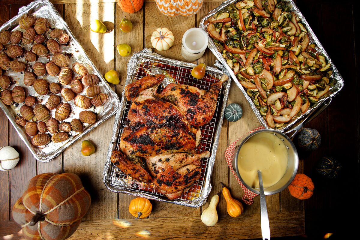 Thanksgiving Just Got A Lot Easier Roast The Meal On Sheet Pans Los Angeles Times